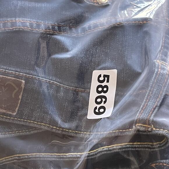 Lawman Jean Womens 9/10 Dark Wash Stretch Bootcut Mid Rise Western Cowgirl Rodeo - Picture 14 of 15